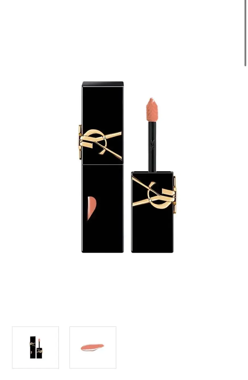 YSL The Inks Vinyl Cream High Shine Lip Stain in shade 620 Peach Subversion